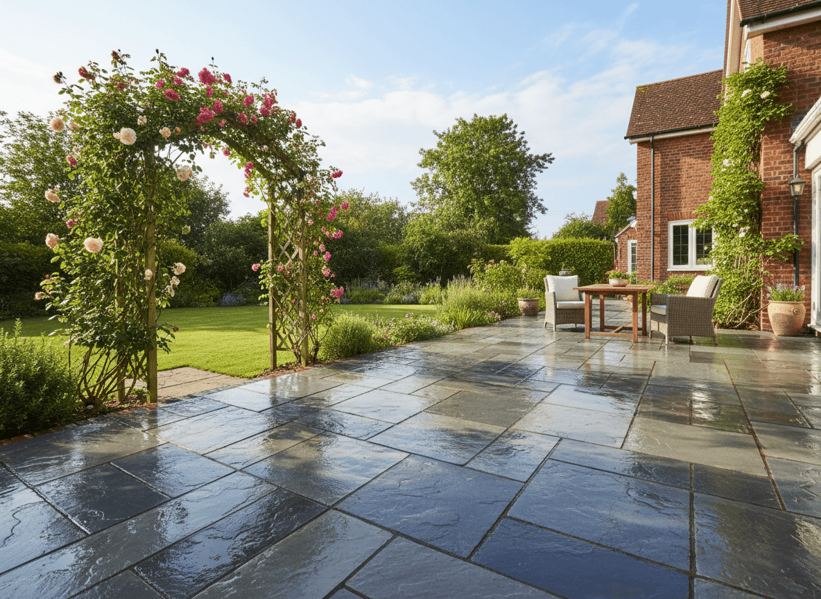 Patio Cleaning after cleaning